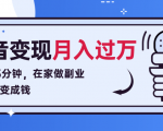 每天15分钟,在家做副业把声音变成钱,声音修炼变现资源月入过万!-赚金金-技能学习分享