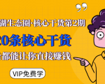莫问江湖生态圈·核心干货第2期,20条核心干货,每一条都能让你直接赚钱-赚金金-技能学习分享