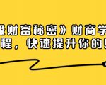 《终极财富秘密》财商学习必修课程，快速提升你的财富（18节视频课）-赚金金-技能学习分享