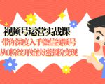 视频号运营实战课,带你深度入手微信视频号1.0,从0粉丝开始快速涨粉变现-赚金金-技能学习分享