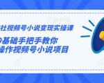 火神社视频号小说变现实操课:0基础手把手教你操作视频号小说项目-赚金金-技能学习分享