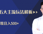 柚子咸鱼淘客五大主流玩法解析,掌握后既能引流又能轻松实现日入500+-赚金金-技能学习分享