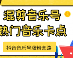 抖音音乐号涨粉套路,音乐号涨粉之混剪音乐号【热门音乐卡点】-赚金金-技能学习分享