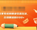 黄岛主引流课:百家号视频精准引流玩法,日涨精准粉200+-赚金金-技能学习分享