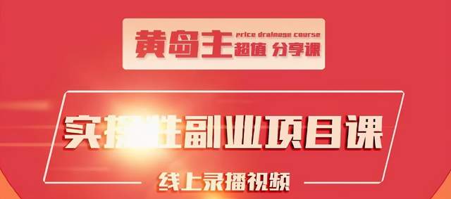 黄岛主实操性小红书副业项目,教你快速起号并出号,万粉单价1000左右-赚金金-技能学习分享