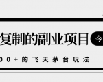 揭秘人人可复制的副业项目,能够实现日入10000+的撸飞天茅台玩法-赚金金-技能学习分享