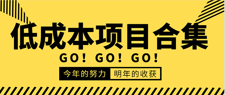 低成本零成本项目合集：赚钱快的慢的、暴利的，线上线下的，价值万元资料-赚金金-技能学习分享
