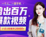 小白易上手的手机剪辑赚钱课,抓住短视频风口月赚2万+-赚金金-技能学习分享
