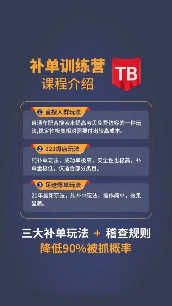 数据蛇淘宝2021最新三大补单玩法+稽查规则,降低90%被抓概率-赚金金-技能学习分享