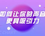 刘琪·如何让你的声音更具吸引力(20节课-完结)-赚金金-技能学习分享