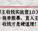 《群主收钱实战营1.0》——简单粗暴,直入主题,收钱才是硬道理-赚金金-技能学习分享