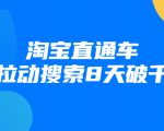 进阶战速课：淘宝直通车拉动搜索8天破千-赚金金-技能学习分享