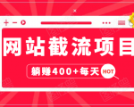 网站截流项目:自动化快速,长久赚变,实战3天即可躺赚400+每天-赚金金-技能学习分享