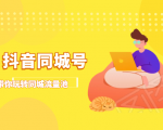 抖金必火学院·抖音同城号:带你玩转同城流量池,同城实体经济的机会来了-赚金金-技能学习分享