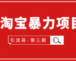 引流哥·第3期淘宝暴力项目:每天10-30分钟的空闲时间,有淘宝号,会玩淘宝-赚金金-技能学习分享