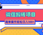 微信搬砖项目,简单几步操作即可轻松日入100+【批量操作赚更多】-赚金金-技能学习分享