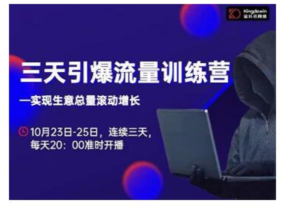 抖品牌·三天引爆流量训练营，实现生意总量滚动增长-赚金金-技能学习分享