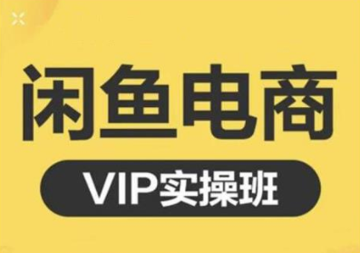 鱼客·闲鱼电商零基础入门到进阶VIP实战课程,帮助你掌握闲鱼电商所需的各项技能-赚金金-技能学习分享