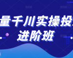 巨量千川实操投放进阶班，投放策略、方案，复盘模型和数据异常全套解决方法-赚金金-技能学习分享