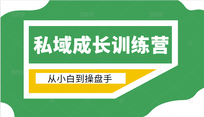 电商私域成长训练营，从小白到操盘手（价值999元）-赚金金-技能学习分享