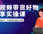 短视频带货好物分享实操课:快速起号,升级版防搬运剪辑-赚金金-技能学习分享