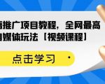 百家书籍推广项目教程，全网最高单价自媒体玩法【视频课程】-赚金金-技能学习分享