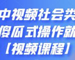 抖音中视频社会类玩法,傻瓜式操作就能赚钱【视频课程】-赚金金-技能学习分享