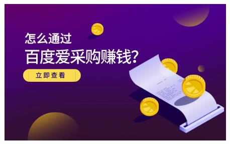 大王·怎么通过百度爱采购赚钱,已经通过百度爱采购完成200多万的销量-赚金金-技能学习分享