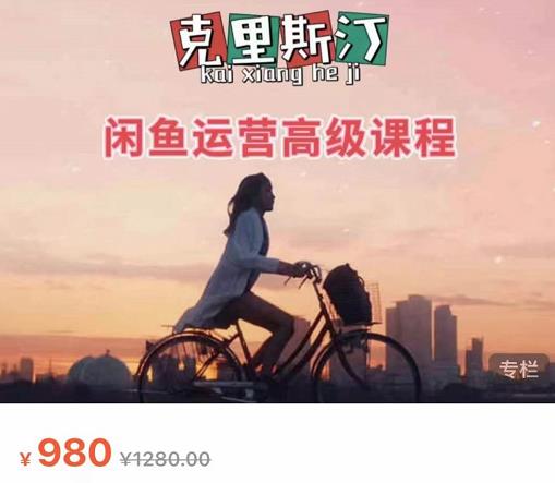 克里斯汀·闲鱼运营高级课程【2022新版】,视频内容非常凝练,适合小白入门-赚金金-技能学习分享