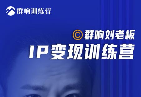 群响刘老板·IP变现训练营第6期:教你搞流量新姿势,IP打造获客私域经营-赚金金-技能学习分享