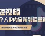 抖音短视频个人ip内容策划实操课,真正做到普通人也能实行落地-赚金金-技能学习分享
