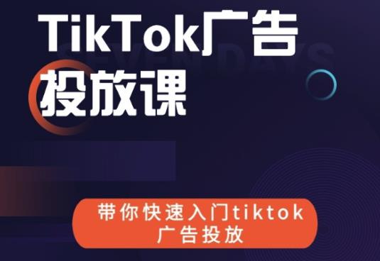 跨境B哥tiktok广告投放课，带你快速入门tiktok广告投放价值1680元-赚金金-技能学习分享