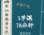 0粉到5万粉起号日记,大志参谋起号经历及变现逻辑-赚金金-技能学习分享