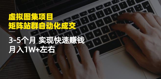虚拟图集项目:矩阵站群自动化成交,3-5个月实现快速赚钱月入1W+左右-赚金金-技能学习分享