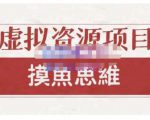 摸鱼思维·虚拟资源掘金课,虚拟资源的全套玩法 价值1880元-赚金金-技能学习分享