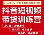 李鲆·抖短音视频带货练训营第五期,手把教手你短视带频货,听照话做,保证出单-赚金金-技能学习分享