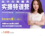 Seven漆:国内&TIKTOK短视频直播训练营,全球直播带货的风口赶紧乘风掘金-赚金金-技能学习分享