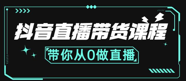 抖音直播带货课程:带你从0开始,学习主播、运营、中控分别要做什么-赚金金-技能学习分享