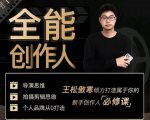 王松傲寒·全能创作人思维课，帮你打造创作人IP，全面提升导演思维-赚金金-技能学习分享