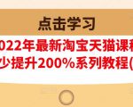 樊剑2022年最新淘宝天猫课程-转化率至少提升200%系列教程(高级)-赚金金-技能学习分享