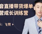 飞樊:抖音直播带货爆单运营成长训练营,手把手教你玩转直播带货-赚金金-技能学习分享