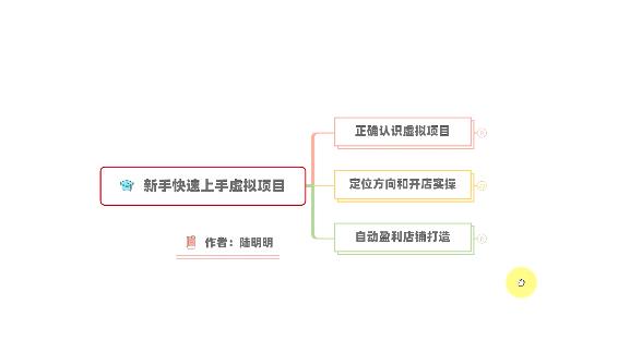 新手如何操作虚拟项目?从0打造月入上万店铺技术【视频课程】-赚金金-技能学习分享