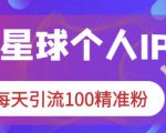 知识星球个人IP打造系列课程,每天引流100精准粉-赚金金-技能学习分享