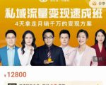 桔子会·私域流量变现速成班,4天拿走月销千万的变现方案 价值12800元-赚金金-技能学习分享