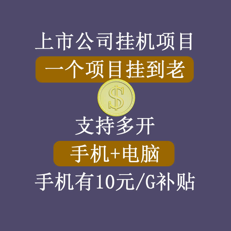 正规挂机项目,支持手机电脑一起挂,支持虚拟机多开,可以挂到老-赚金金-技能学习分享