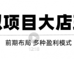 虚拟项目月入几万大店玩法分享，多店操作利润倍增（快速起店盈利）-赚金金-技能学习分享
