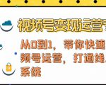 视频号变现运营,视频号+社群+直播,铁三角打通视频号变现系统-赚金金-技能学习分享