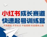 小红书成长赛道快速起号训练营,不露脸不写长文不拍视频,0粉丝冷启动变现之路-赚金金-技能学习分享