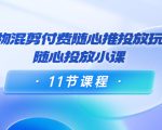 好物混剪付费随心推投放玩法,随心投放小课(11节课程)-赚金金-技能学习分享