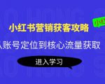 小红书营销获客攻略：从账号定位到核心流量获取，爆款笔记打造-赚金金-技能学习分享